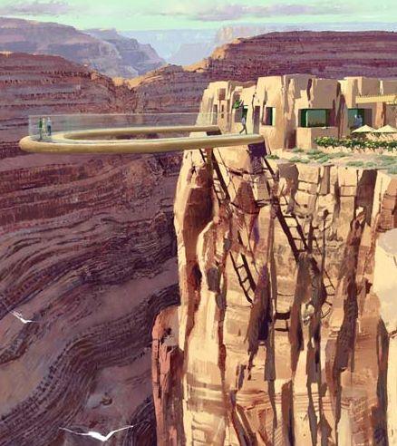 Sky Walk - Grand Canyon Hualapai property.   ,  .